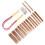 Premium Circular & Straight Knitting Needle Set, 20cm, Multiple Sizes and Bamboo Material 13