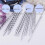 Premium Square Aluminum Interchangeable Knitting Needles Set with Ergonomic Design, 8 Pairs, 4 Cables 3