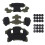 OD Green Helmet Padding Kit Foam Cushions Replacement Inner Protective Pads 2