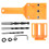 8-Piece Woodworking Drill Hole Locator Set, Adjustable, Orange 2