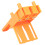 8-Piece Woodworking Drill Hole Locator Set, Adjustable, Orange 9