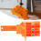 8-Piece Woodworking Drill Hole Locator Set, Adjustable, Orange 12