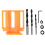 8-Piece Woodworking Drill Hole Locator Set, Adjustable, Orange 13