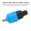 Boot-Luftventil-Adapter-Kompressor-Set für Kajak, Paddle-Board, aufblasbares Floß Blau 11