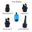Boot-Luftventil-Adapter-Kompressor-Set für Kajak, Paddle-Board, aufblasbares Floß Blau 13