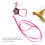 Adjustable Nylon Bird Harness & Leash for Parrots, Rose 6
