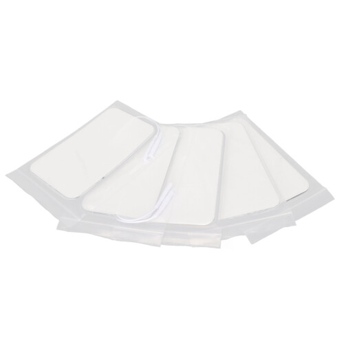 10Pcs Rectangular TENS Unit Reusable Electrotherapy Pads 2.0mm 2