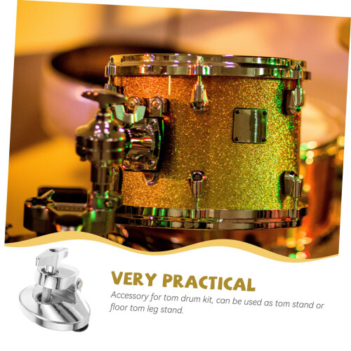 Floor Tom Leg Mount Base Zinc Alloy Drum Hardware Bracket for Secure Leg Stability and Replacement 2