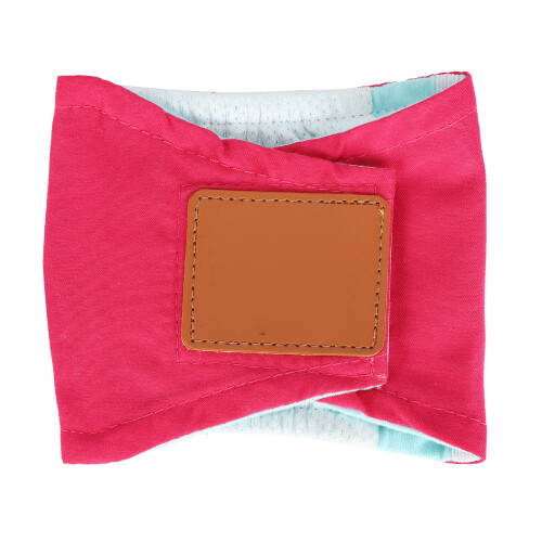 Copri-pancia per cane in cotone rosso taglia M - pannolini riutilizzabili 1