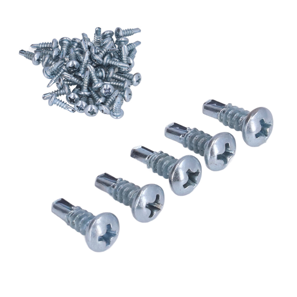 Self Drilling Screws 50Pcs Carbon Steel Galvanized 4.2X13mm Cross Head 5031390342000