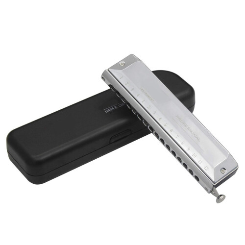 Professional 16 Hole 64 Tone Chromatic Harmonica with Extended Range and Balanced Sound 1