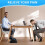 Adjustable Foot Rest for Under Desk with Memory Foam, Dual Height Ergonomic Foot Stool, Black 5