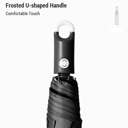 8K Solid Color Auto Umbrella 3-fold, 30cm, 360g