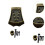 Bronze Mandolin Tailpiece Replacement for 8 String Acoustic Mandolin, Sturdy Design with Screws 3