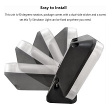Simulator Light for Home Security-LED Deterrent Light, Timer & Sensor Anti-Burglar Protection for Your House When Away