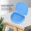12 Pcs Plastic Denture Storage Cases, Compact Orthodontic Retainer Box 13