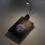 Adjustable Black Clip Lamp 9 Light Levels 7 Lamps Foldable USB Rechargeable LED 8