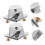 2pcs Drum Mounting Bracket Set Floor Tom Leg Holder Iron Base Stable Support Replacement 4