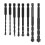 Masonry Drill Bits 8Pcs Cemented Carbide 6.35mm Hex Shank for Tile Concrete 10