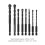 Masonry Drill Bits 8Pcs Cemented Carbide 6.35mm Hex Shank for Tile Concrete 11