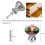 10PCS 30MM Colorful Crystal Knobs Glass Cabinet Knobs Drawer Pulls Handle for Home Cabinet Drawer and Dresser 10