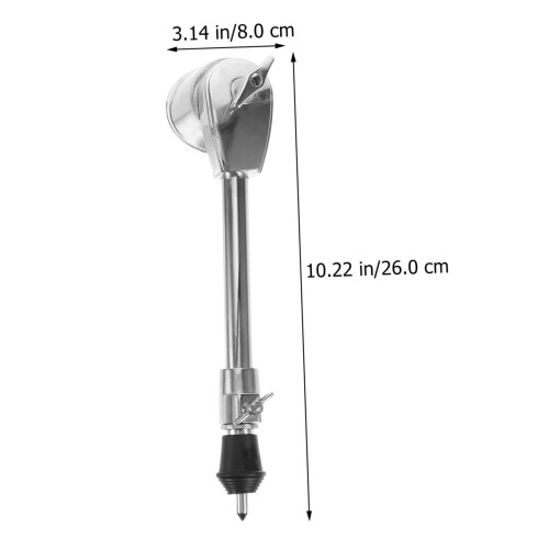 2pcs Silver Metal Drum Support Legs Replacement for Floor Tom with NonSlip Stable Design 2