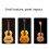 6Pcs White Classical Guitar String Retainer Set with Guitar String Ties for Folk Guitar 2