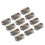 12 pcs ABS Needle Free Bed Sheet Clips, 4x2x2cm, Versatile Fasteners 12