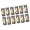 12 pcs ABS Needle Free Bed Sheet Clips, 4x2x2cm, Versatile Fasteners 13
