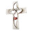 Croix murale en bois sculpté 23 x 17 cm 1