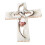 Croix murale en bois sculpté 23 x 17 cm 4