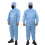 Universal Blue Polyester Anti-Static Coverall with Hood, L Size 5