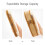 Large Capacity Pencil Case 22x11x6.5cm Multi-layer Canvas Stationery Organizer 6