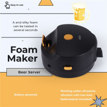 Canner Beer Foamer,Portable Canned Beer Foam Machine,Special Purpose for Canned Beer, Foam Maker,Beer Server,Washable