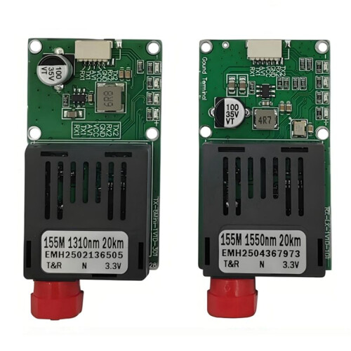5X TTL Optical Transceiver Module for-Drone RX/TX/AV/VCC/GND Interface 20KM TTL to Fiber Optical Module 2