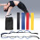 6pcs Yoga Stretch Bands Set with 10 Hole Pull Strap + Resistance Bands 9