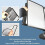 Wall Mount Document Organizer 20 Pocket Metal Flip File Holder for A4 Documents, Adjustable Reference System for Office and Home 5