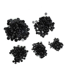500pcs DIY Animal Safety Eyes, Black Flat Bottom Sizes 3-18mm