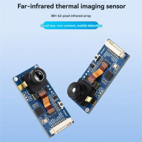 Waveshare Far-Infrared Thermal Imaging Sensor for Raspberry Pi with SPI/I2C Interface 25 FPS Onboard MX1.25 10PIN 44 View 2