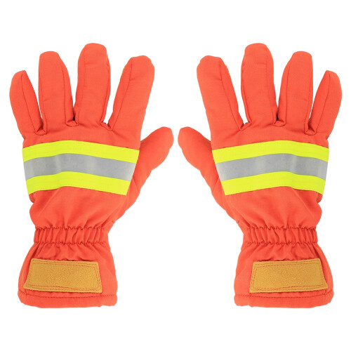 2pcs Fireproof Flame Retardant Firefighting Gloves Waterproof Anti-Static Blue 1