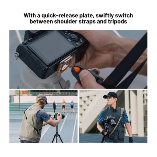 Camera Strap Pro Quick Release Heavy Duty Camera Shoulder Strap with Detachable Underarm Strap Black 2