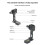 Folding Camera L Holder Quick Release Plate with 1/4 Screws for SLR DSLR Camera Bracket 7