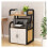 Printer Stand with Storage, 3 Tier Adjustable Desktop Rack with Ergonomic Lifting Board for Home Office 5