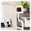 Printer Stand with Storage, 3 Tier Adjustable Desktop Rack with Ergonomic Lifting Board for Home Office 4