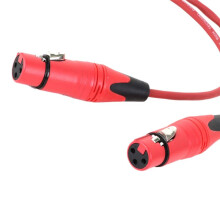 0,5M 3-Pins XLR 1 Mannelijk Naar 2 Vrouwelijk Audio-Verlengkabel Microfoon Y Splitter Audiokabel Lijn voor Mixermicrofoon