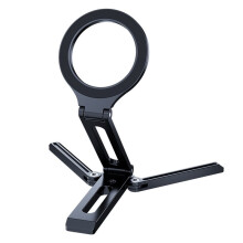 Trípode Magnético para Teléfono para para Vlogs, Soporte de Escritorio Plegable para Viajes, Soporte Plegable de Aleación de Aluminio, Color