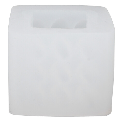 Heart Cube Silicone Candle Mold, Food-Grade, 1pc