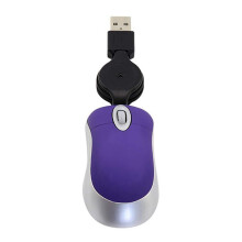 6X USB-Bedrade Muis Intrekbare Kleine Muis 1600 DPI Optische Compacte Reismuizen voor Windows 98 2000 XP Vista-Versie