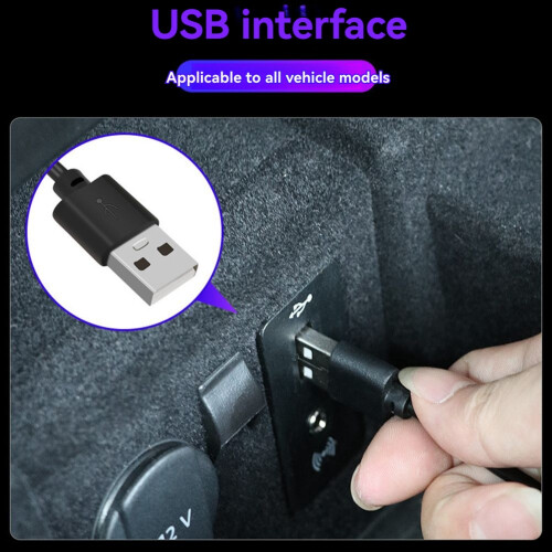 Universal Car Light Atmosphere Lights USB Refit Light 4pcs Led Decorative Light Foot Lights Interior Ambient Lamp A 1