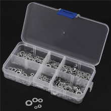 1500Pcs M1.6 M2 M2.5 M3 M4 M5 Stainless Steel Flat Washer Plain Washer Gaskets Assortment Kit